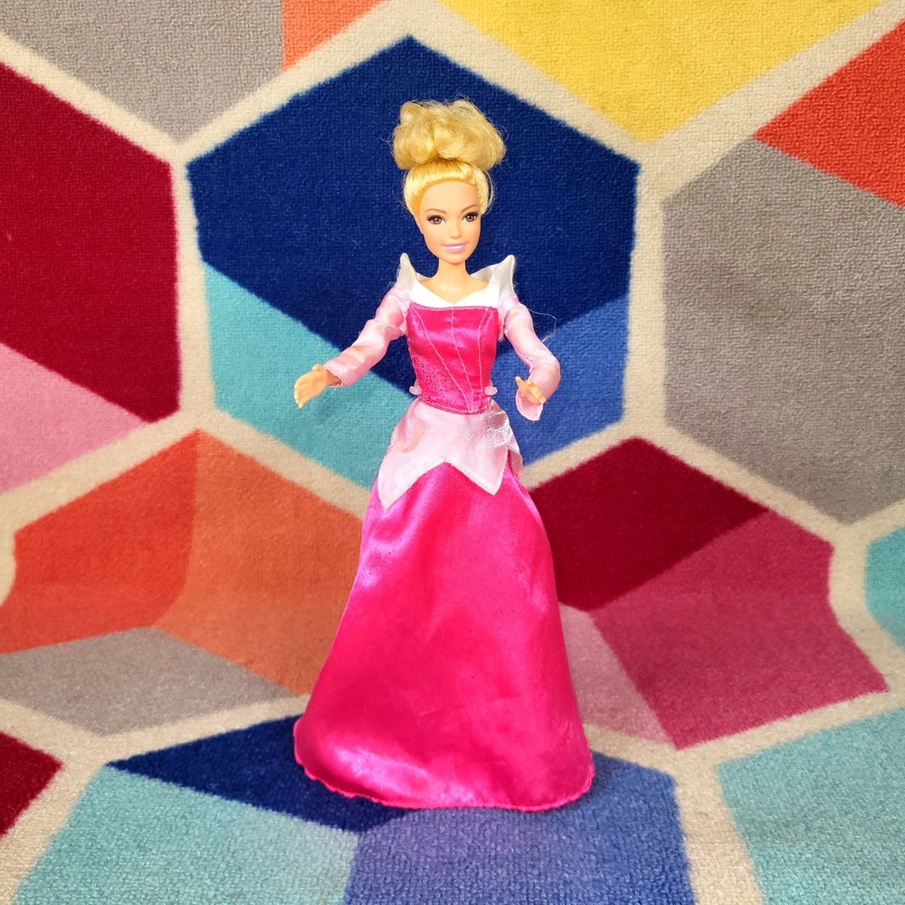 Disney‎ Princess Aurora Doll Sleeping Beauty Pink Gown Ballerina Doll Toy